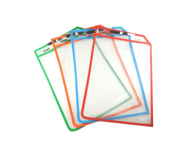 Picture of Write & Wipe - A4 Eraseable Sleeve with Marker